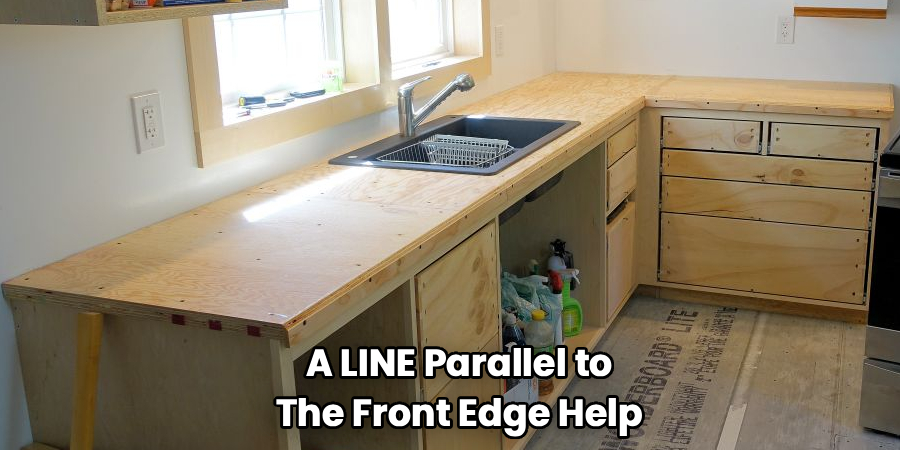 A LINE Parallel to
The Front Edge Help
