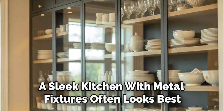 A Sleek Kitchen With Metal
Fixtures Often Looks Best