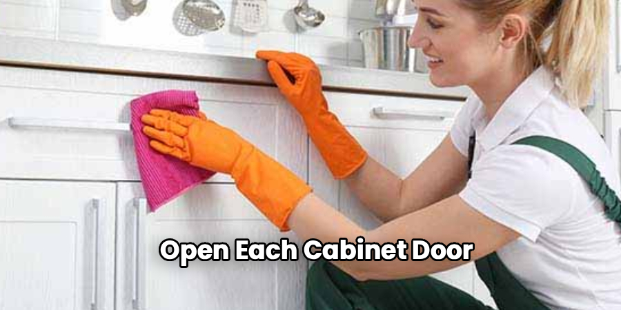 Open Each Cabinet Door