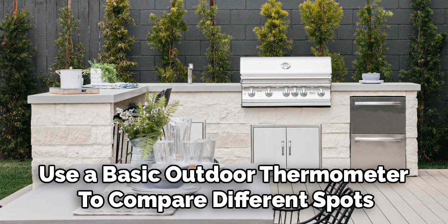 Use a Basic Outdoor Thermometer 
To Compare Different Spots