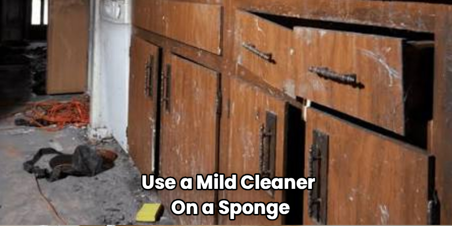 Use a Mild Cleaner
On a Sponge