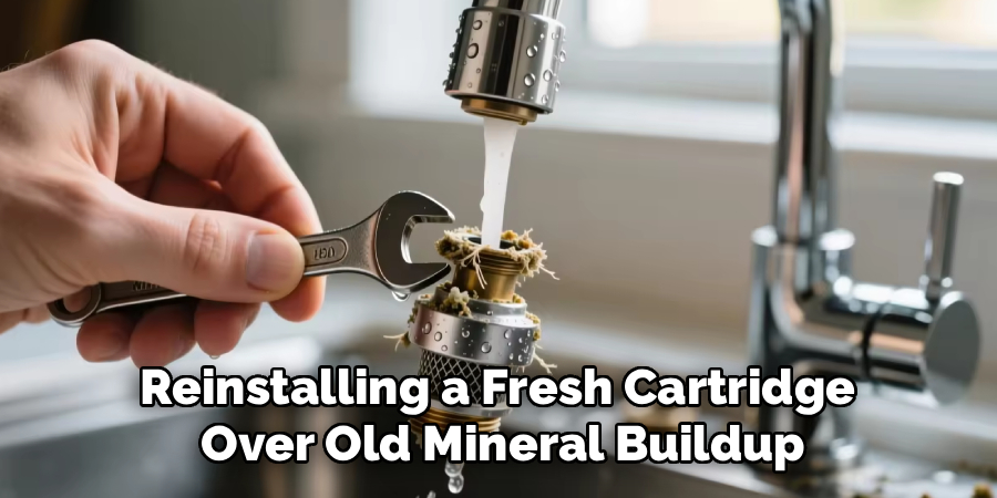 Reinstalling a Fresh Cartridge 
Over Old Mineral Buildup