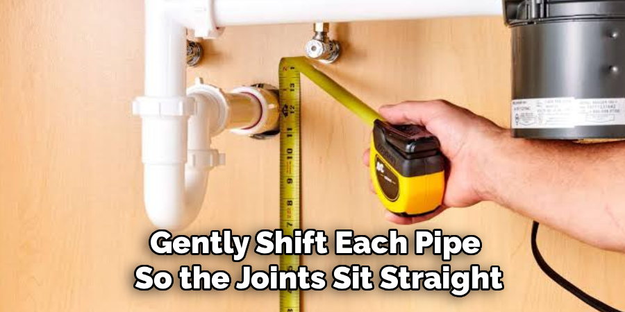 Gently Shift Each Pipe
 So the Joints Sit Straight