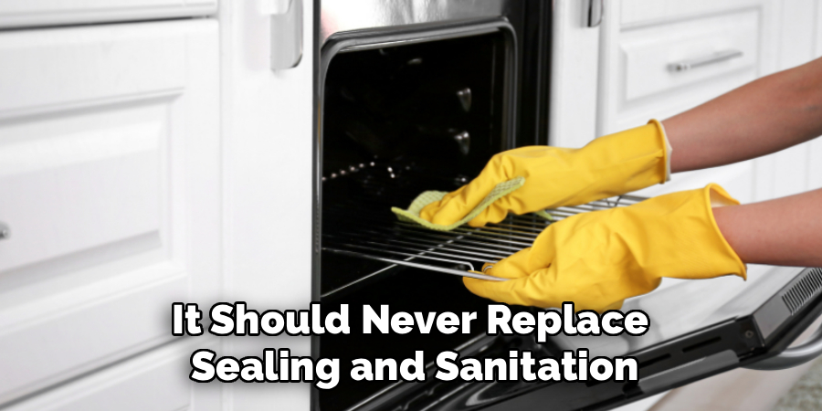 It Should Never Replace 
Sealing and Sanitation
