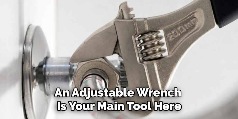 An Adjustable Wrench
Is Your Main Tool Here