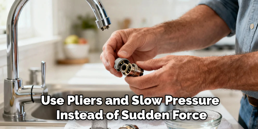 Use Pliers and Slow Pressure
 Instead of Sudden Force