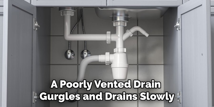 A Poorly Vented Drain 
Gurgles and Drains Slowly