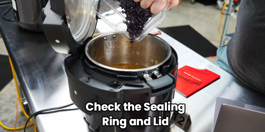 Check the Sealing Ring and Lid